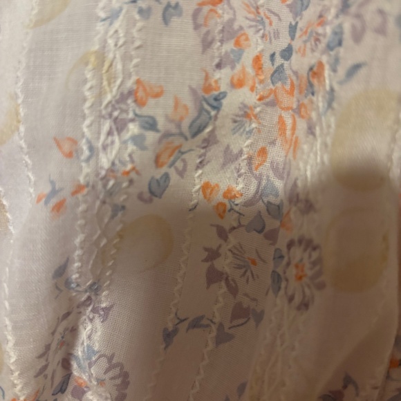 Vintage Maxi Floral LS Dress - Sz. 11 - Picture 5 of 9